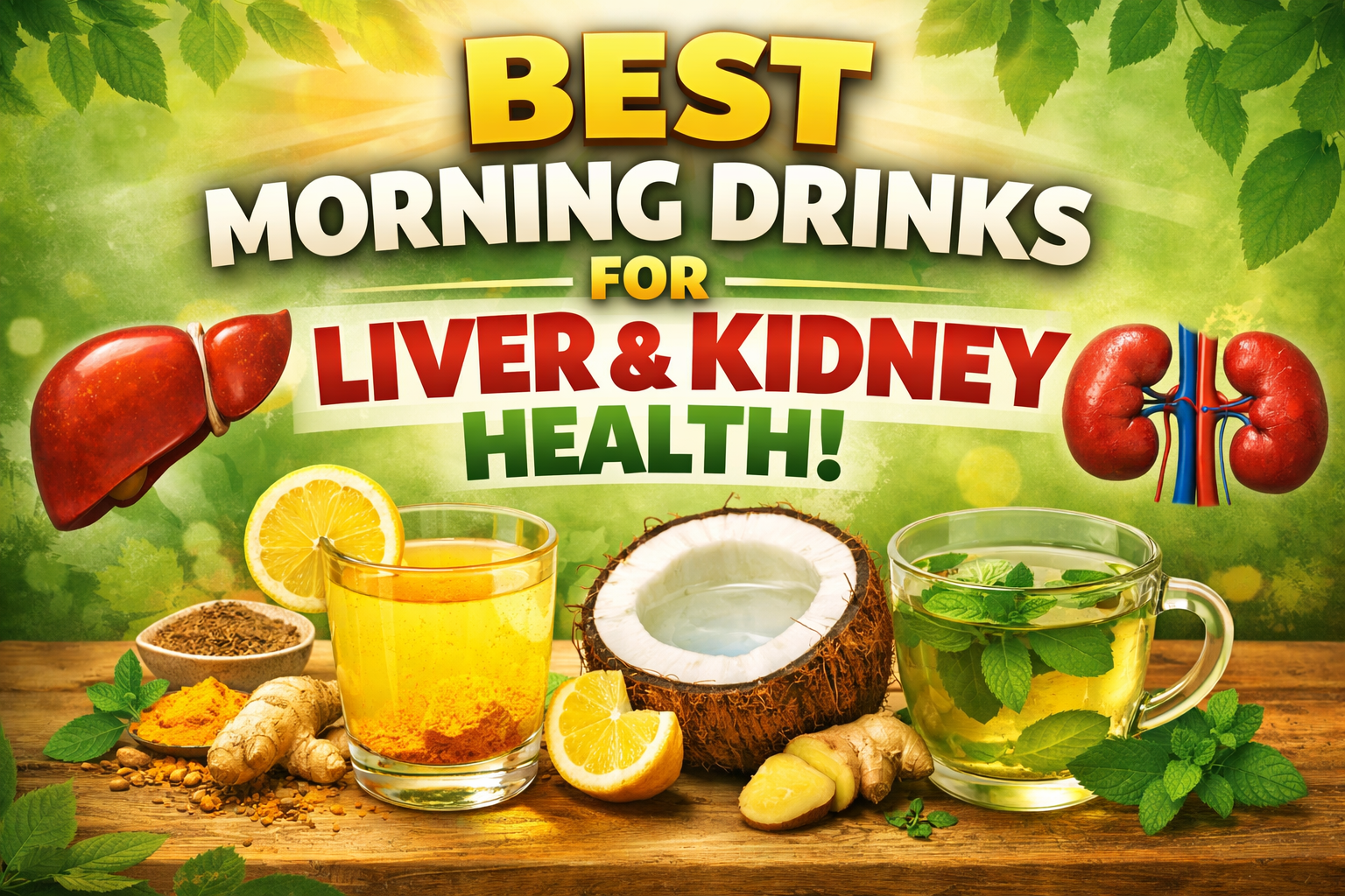 5 Morning Detox Drinks to Boost Liver and Kidney Health Naturally